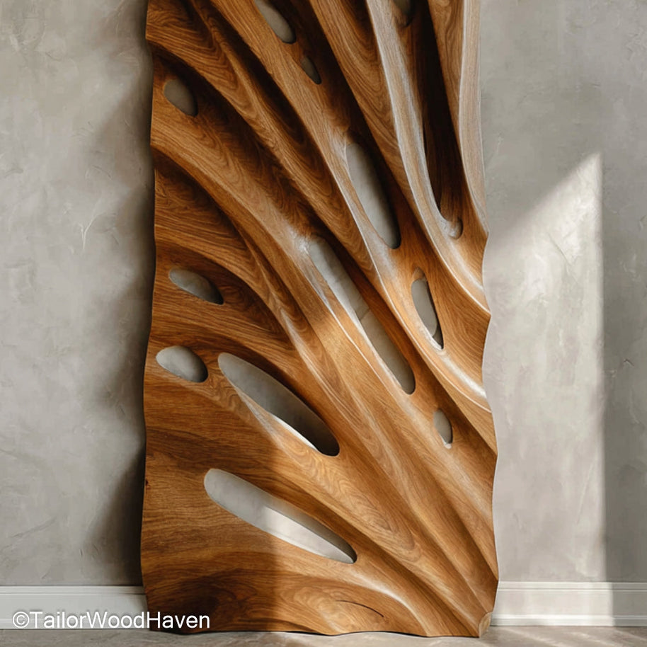 Large Wood Wall Art Oversized Handcrafted Wooden Wall Panels for Statement Rustic or Artistic Rooms