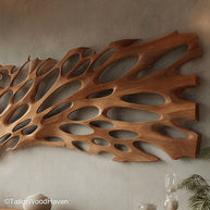 Abstract Wood Wall Art Handcrafted Wooden Wall Art Featuring Abstract Designs for Contemporary and Natural Decor