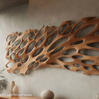 Abstract Wood Wall Art Handcrafted Wooden Wall Art Featuring Abstract Designs for Contemporary and Natural Decor