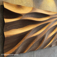 Wooden Wall Art Large Statement Wooden Wall Art in Large Size for Rustic, Minimalist, or Cabin Themed Rooms