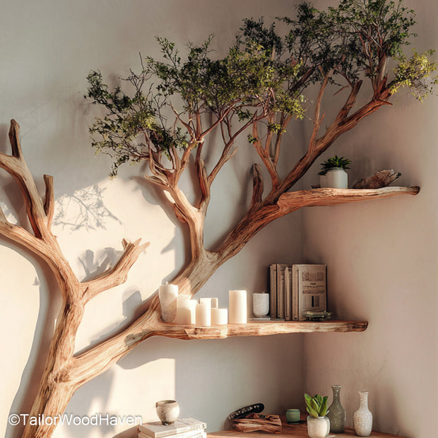 Wisdom Tree Bookshelf DIY – DIY Wooden Tree Bookshelf Kit Inspired by the Wisdom Tree, Ideal for Custom Home Projects