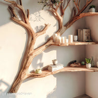 Wisdom Tree Bookshelf DIY – DIY Wooden Tree Bookshelf Kit Inspired by the Wisdom Tree, Ideal for Custom Home Projects