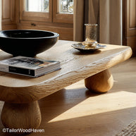 Walnut Live Edge Coffee Table Handcrafted Coffee Table Made from Solid Walnut with Organic Live Edge Design