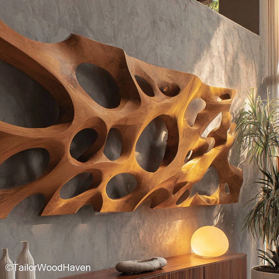 Handmade Wood Wall Art Artistic Wall Panels Handcrafted from Wood for Rustic, Boho, or Modern Homes