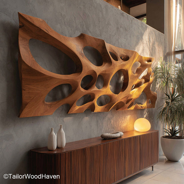 Handmade Wood Wall Art Artistic Wall Panels Handcrafted from Wood for Rustic, Boho, or Modern Homes