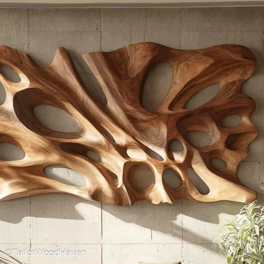 Handcrafted Wood Wall Art One of a Kind Wooden Wall Art Made by Hand for Earthy, Organic Room Styling