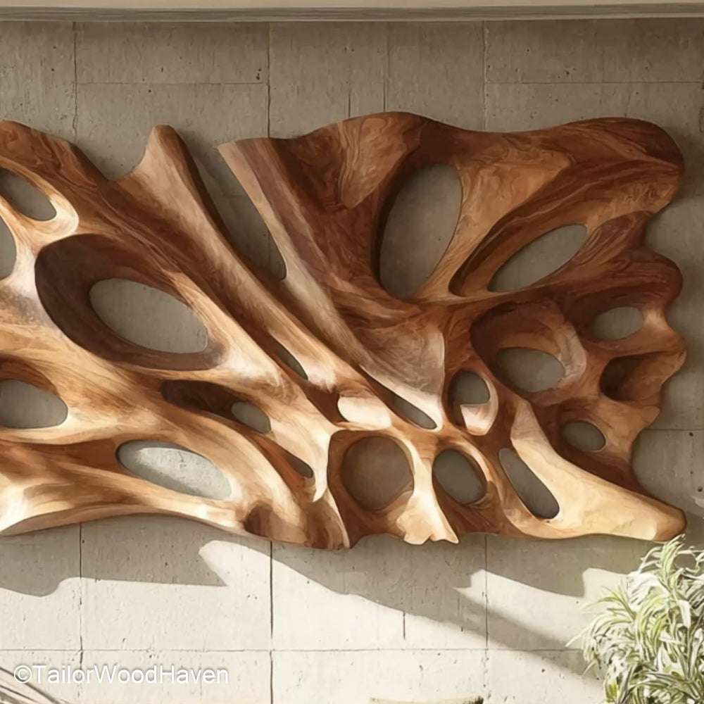 Handcrafted Wood Wall Art One of a Kind Wooden Wall Art Made by Hand for Earthy, Organic Room Styling