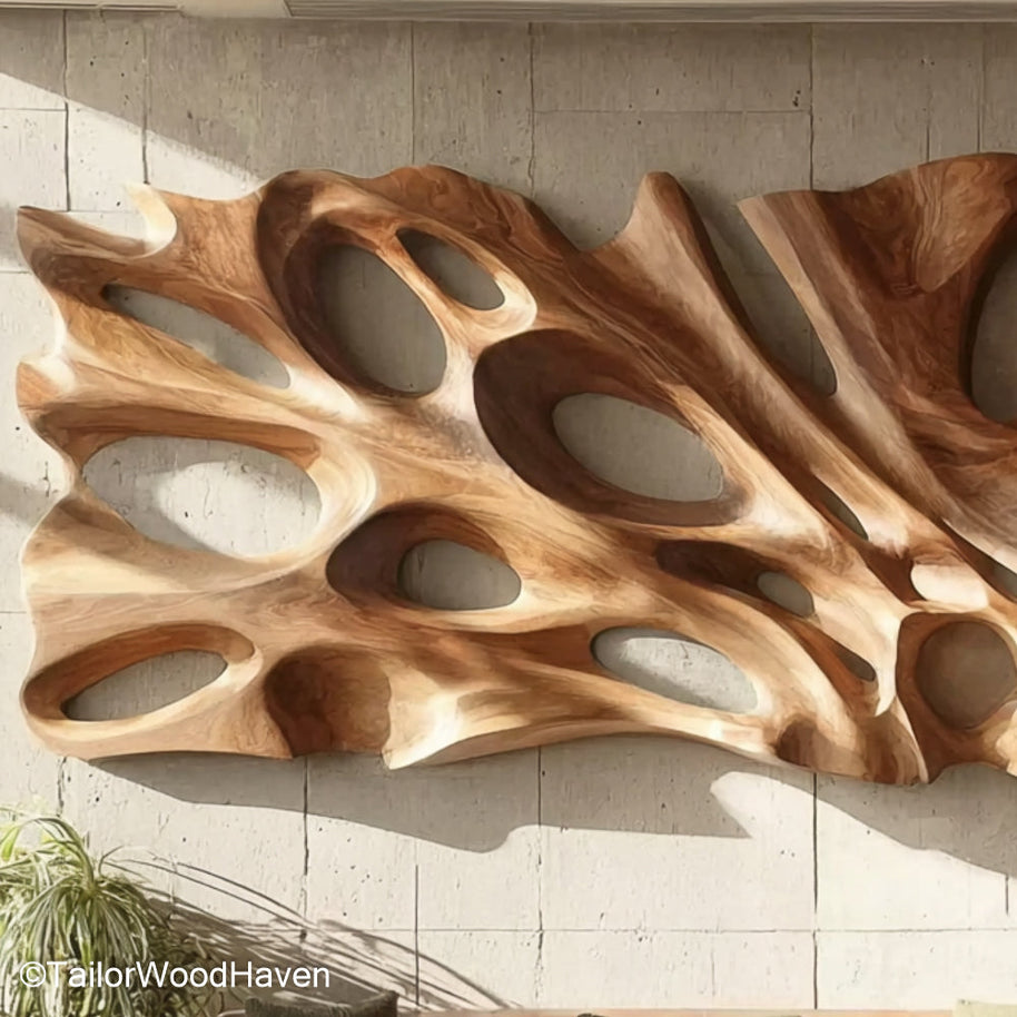Handcrafted Wood Wall Art One of a Kind Wooden Wall Art Made by Hand for Earthy, Organic Room Styling