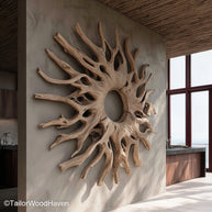Large Driftwood Wall Art Oversized Wall Sculpture Made from Real Driftwood for Statement Coastal and Rustic Interiors