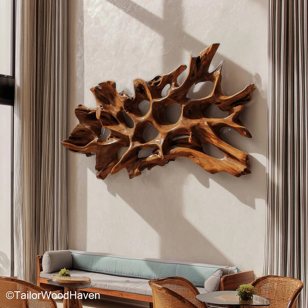 Wood Panel Artwork Decorative Wood Panel Artwork Designed for Rustic, Modern, or Nature Themed Walls