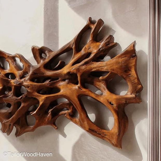 Wood Wall Carving Decorations Hand Carved Wood Wall Decorations Featuring Organic Designs for Earthy, Artisan Spaces