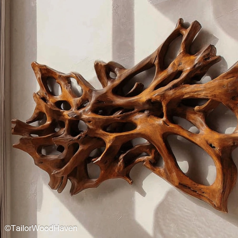 Wood Wall Carving Decorations Hand Carved Wood Wall Decorations Featuring Organic Designs for Earthy, Artisan Spaces