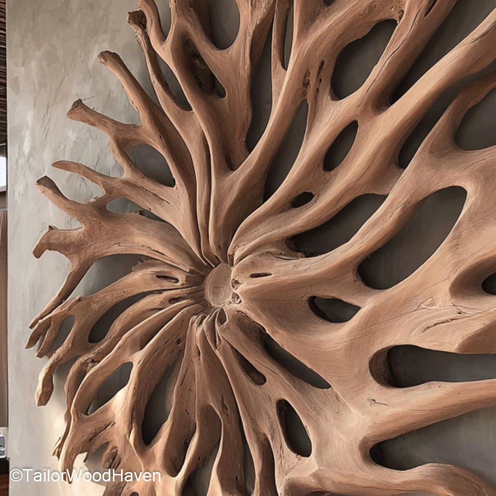 Drift Wood Wall Hanging Handcrafted Drift Wood Wall Hanging for Eco Friendly, Artistic Room Styling