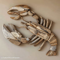 Outdoor Driftwood Wall Art sealed for weather resistance using natural wood pieces, perfect for decorating patios, garden walls, or covered balconies