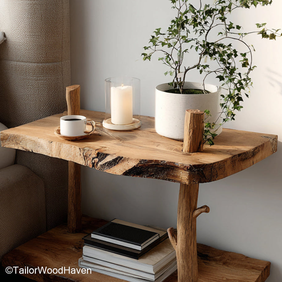 Wood Floating Nightstand built from real wood with a soft finish and floating wall attachment, bringing warmth and functionality to modern bedrooms