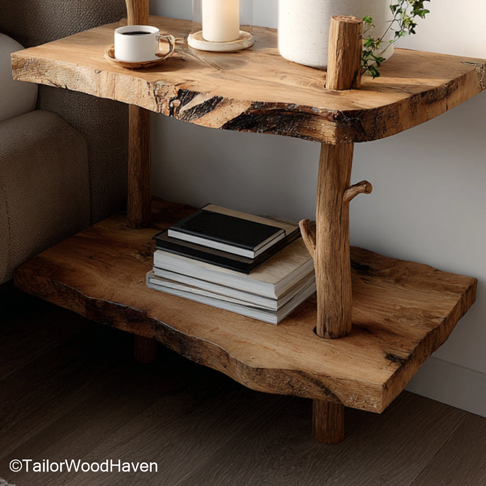 Wood Floating Nightstand built from real wood with a soft finish and floating wall attachment, bringing warmth and functionality to modern bedrooms
