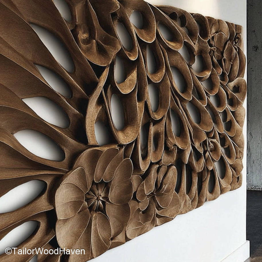 Wood Wall Art Decor Nature Inspired Wooden Wall Art Crafted for Rustic, Boho, or Minimalist Home Interiors