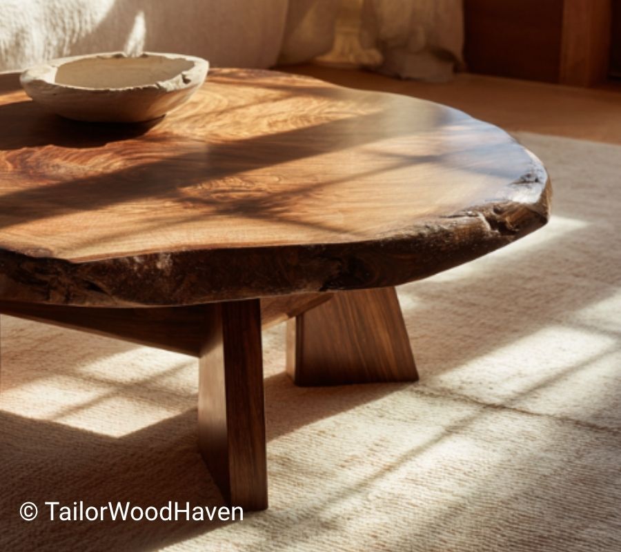 Round Live Edge Coffee Table
