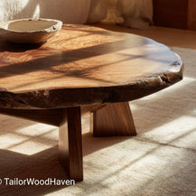 Round Live Edge Coffee Table