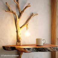 King Bed Floating Nightstands handcrafted from real wood with sleek floating form, designed to pair with king beds in modern or rustic sleeping spaces