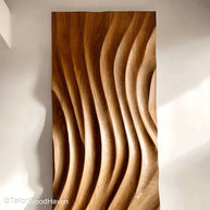 Modern Wood Art Wall Contemporary Wooden Wall Art Featuring Minimalist Design and Natural Grain Texture