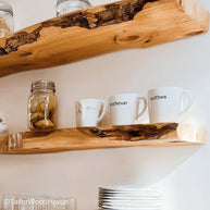 3 floating shelf set handcrafted in real wood with matching dimensions and flush mounts, ideal for balanced wall styling in modern interiors