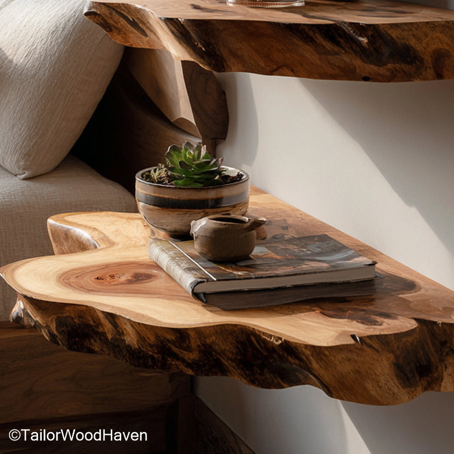 Farmhouse shelf wall designed from natural wood with a clean mount and aged look, great for displaying items in kitchens, bathrooms, or bedrooms
