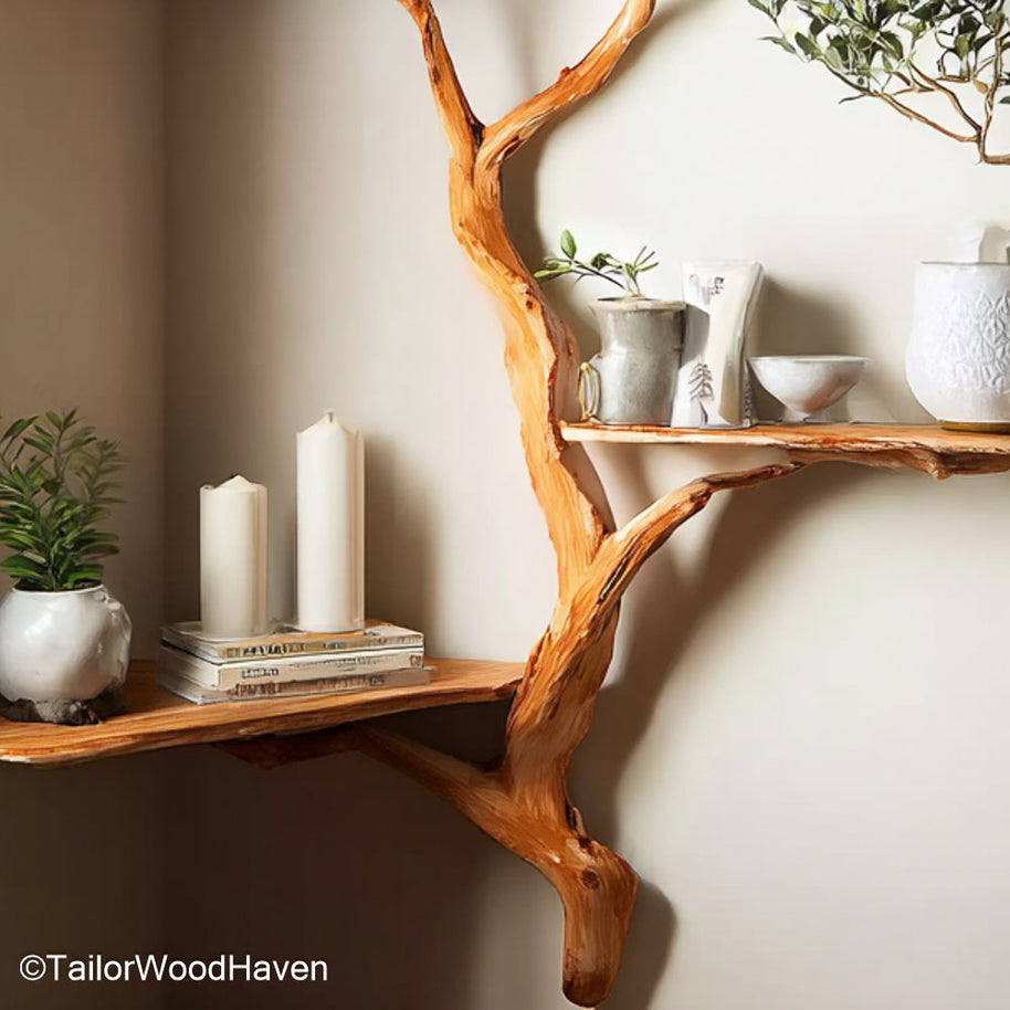 Christmas Tree Shaped Corner Shelf Festive Tree Inspired Corner Bookshelf Perfect for Holiday Decor and Winter Themes