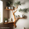 Christmas Tree Shaped Corner Shelf – Festive Tree-Inspired Corner Bookshelf Perfect for Holiday Decor and Winter Themes