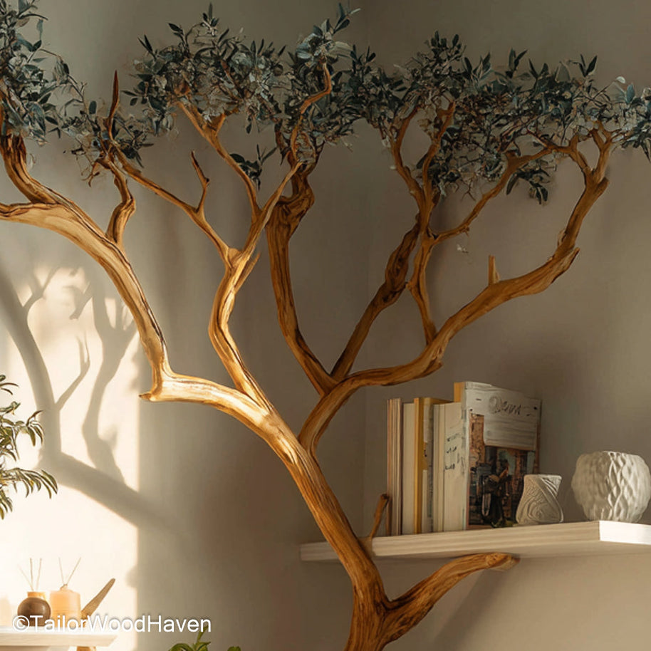 Tree Bookshelf Ideas Artistic Wooden Bookshelf in Tree Form, Inspired by Popular Tree Bookshelf Design Trends