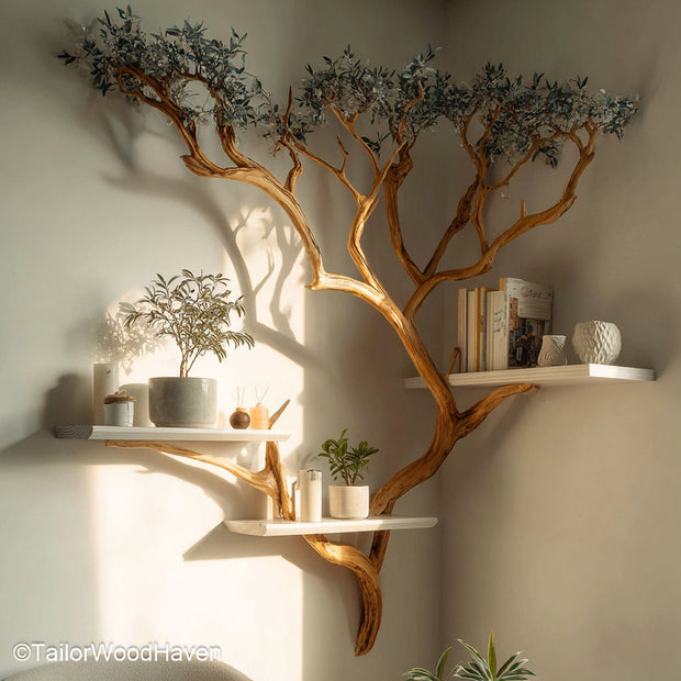 Tree Bookshelf Ideas Artistic Wooden Bookshelf in Tree Form, Inspired by Popular Tree Bookshelf Design Trends