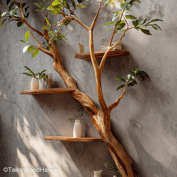 Tree Shelf Nursery Safe and Decorative Tree Shaped Bookshelf for Nurseries and Toddlers’ Rooms