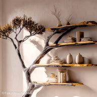 Book Shelf Cherry Wood Elegant Wooden Bookshelf in Rich Cherry Finish for Classic and Nature Inspired Interiors