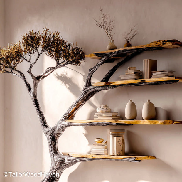 Book Shelf Cherry Wood Elegant Wooden Bookshelf in Rich Cherry Finish for Classic and Nature Inspired Interiors