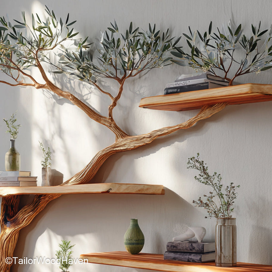 Tree Bookshelf Plan DIY Tree Bookshelf Plans for Building a Sculptural and Functional Wooden Tree Shelf at Home