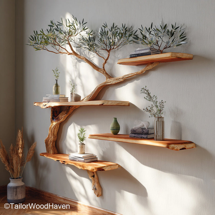 Tree Bookshelf Plan DIY Tree Bookshelf Plans for Building a Sculptural and Functional Wooden Tree Shelf at Home