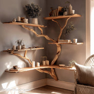 Tree Stump Bookshelf Unique Wooden Bookshelf Carved from Tree Stump Form for Organic and Rustic Room Decor