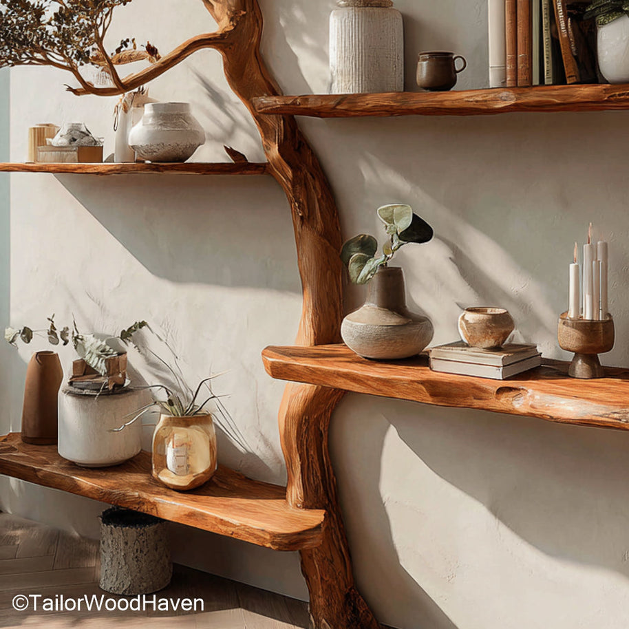 Book Stand Tree Tree Shaped Wooden Book Stand for Displaying Open Books, Cookbooks, or Featured Reads