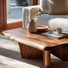 Vintage live edge coffee table