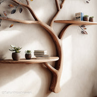 Wall Tree Bookcase Freestanding or Mounted Wooden Bookcase Designed in Tree Form to Add Charm to Any Room Wall