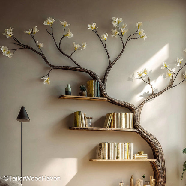 Nursery Bookshelf Tree Safe and Stylish Wooden Tree Bookshelf Designed for Toddlers’ Rooms and Baby Nurseries