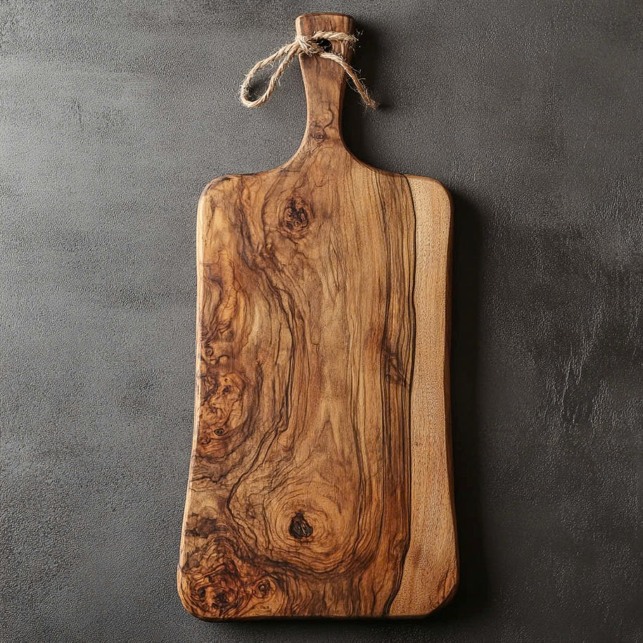 Live Edge Charcuterie Board – Handmade Solid Wood Serving Tray