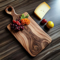 Live Edge Charcuterie Board – Handmade Solid Wood Serving Tray