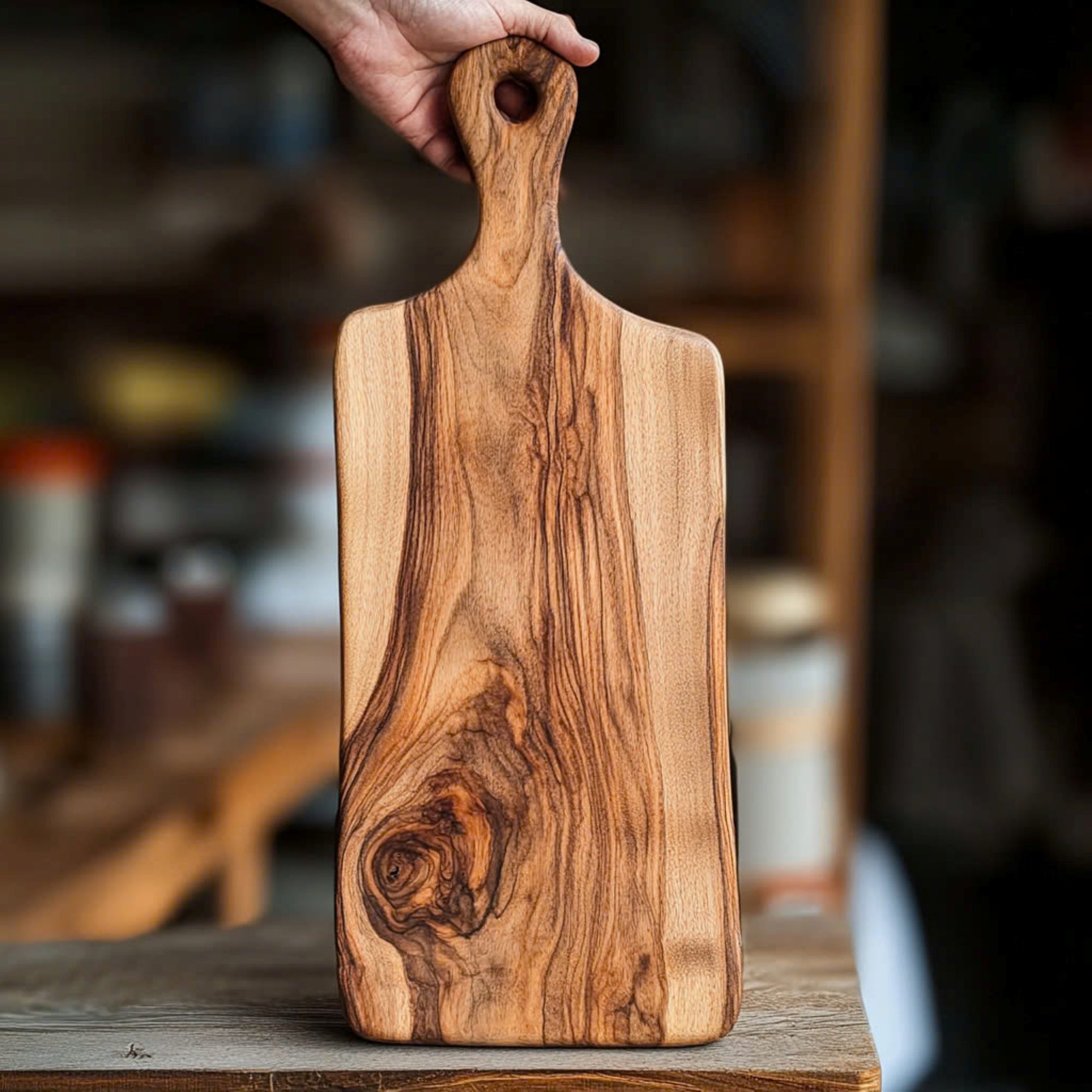 Live Edge Charcuterie Board – Handmade Solid Wood Serving Tray